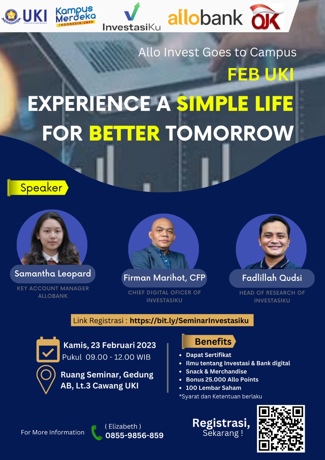 Experience A Simple Life For Better Tomorrow X Universitas Kristen Indonesia 