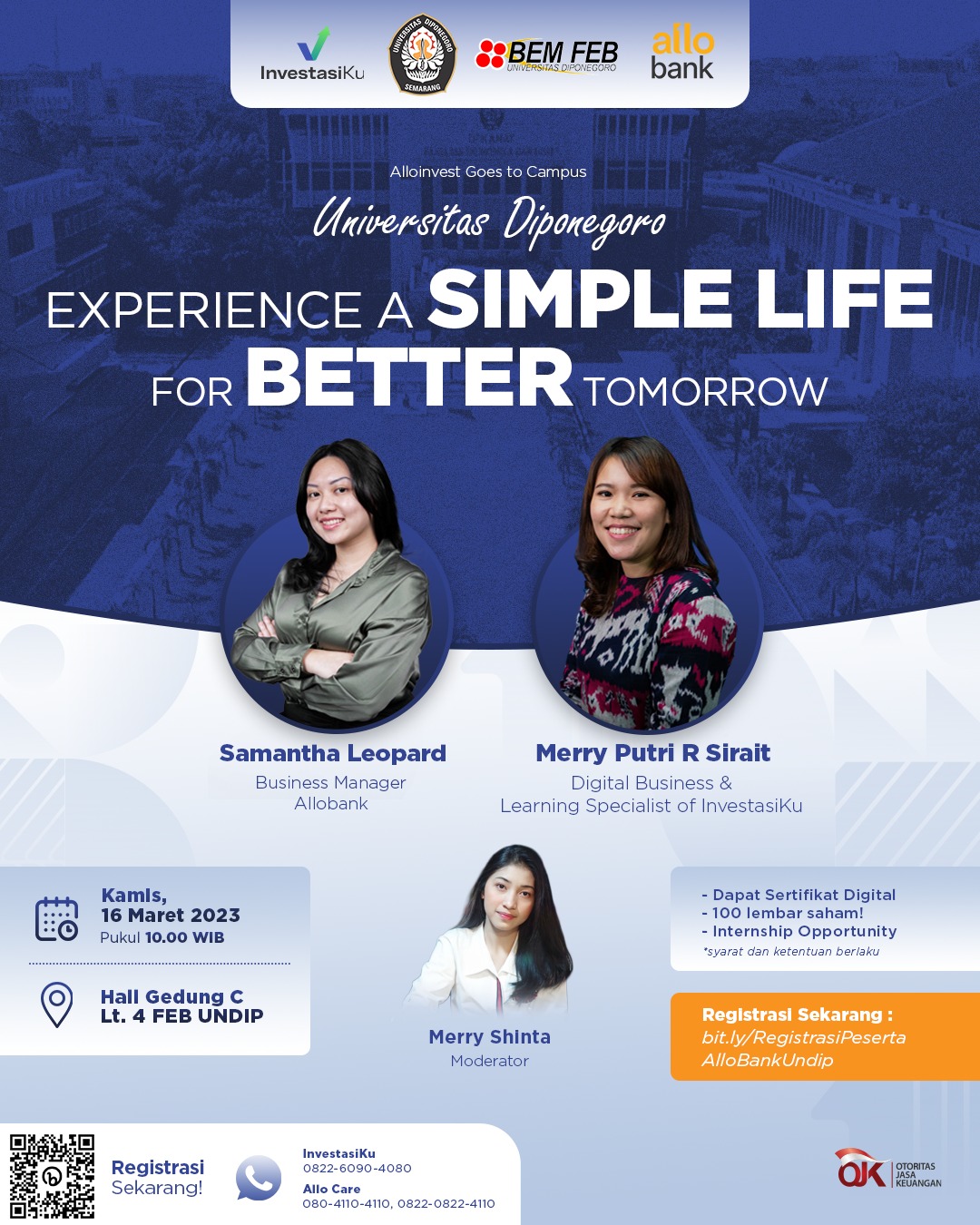 Experience a Simple Life for Better Tomorrow X Undip