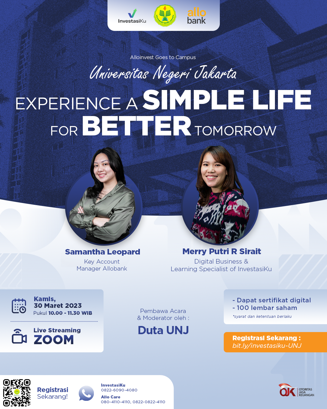 Experience a Simple Life For Better Tomorrow X UNJ 