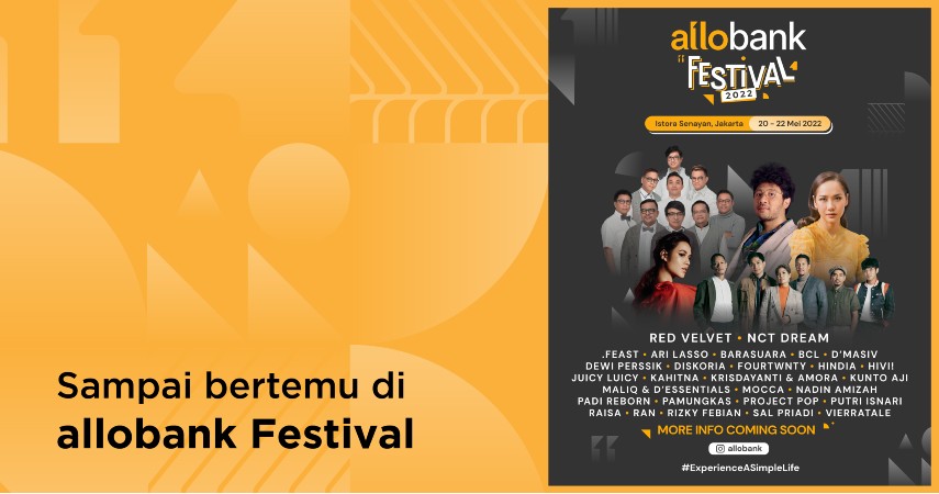 Sampai Bertemu di Allo Bank Festival 2022